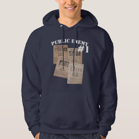 Öffentlicher Feind des FBI Nummer 1 Hoodie (Vorderseite)