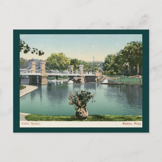 Öffentlicher Garten, Boston 1905 Vintag Postkarte (Vorderseite)