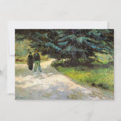 Öffentlicher Garten mit Couple von Vincent van Gog Einladung (Vorderseite)