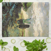 Öffentlicher Garten mit Couple von Vincent van Gog Geschirrtuch (Gefaltet)