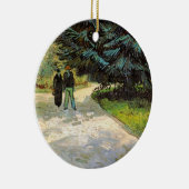 Öffentlicher Garten mit Couple von Vincent van Gog Keramik Ornament (Rechts)