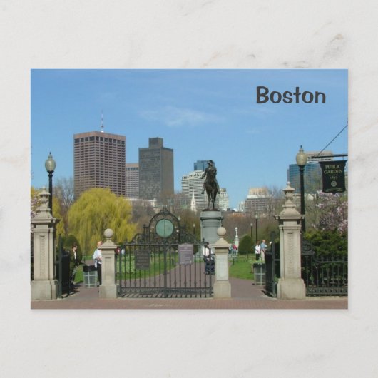 Öffentlicher Garten Postkarte (Vorderseite)