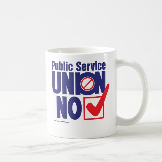 Öffentlicher KEINE Dienst-Gewerkschaft Kaffeetasse (Rechts)