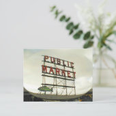 Öffentlicher Markt in Seattle, WA Fish Bowl View Postkarte (Stehend Vorderseite)