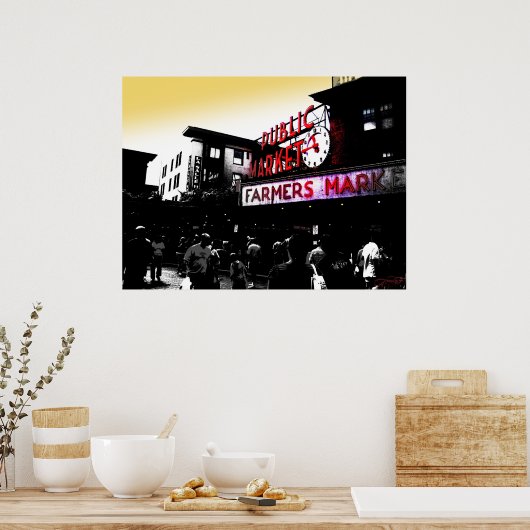 Öffentlicher Markt Poster (Küche)