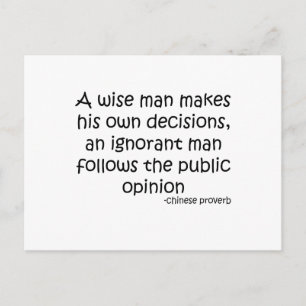 Öffentlicher Meinungsaustausch Postkarte