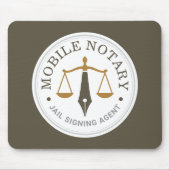 Öffentlicher Mobiler Notar mit individuellem Recht Mousepad (Vorne)