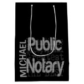 Öffentlicher Notar-Sonderbeauftragter CUSTOM Mittlere Geschenktüte (Rückseite)