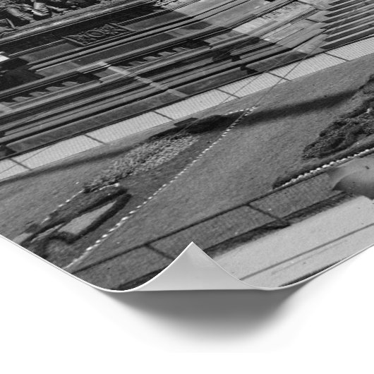 Öffentlicher Platz, Cleveland, 1900 Poster (Ecke)