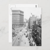 Öffentlicher Platz, Cleveland: 1915 Postkarte (Vorne/Hinten)