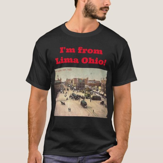 Öffentlicher Platz, Lima, Ohio Vintag T-Shirt (Vorderseite)