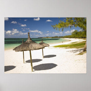 Öffentlicher Strand Belle Mare, Südost-Mauritius, Poster