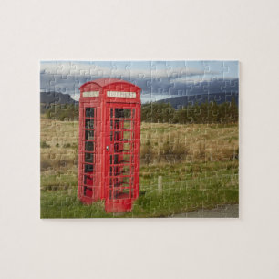 Öffentlicher Telefon, Ellishadder, bei Staffin, Puzzle