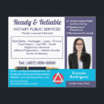 Öffentliches, benutzerdefinierbares mobiles Notar- Flyer<br><div class="desc">Erhöhen Sie Ihre Sichtbarkeit mit diesen auffälligen leicht anpassbaren Foto Mobile Notary Public Services Flyer/Postkarten. Machen Sie sie sich selbst,  indem Sie die Informationen durch Ihre Informationen ersetzen.</div>