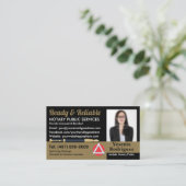 Öffentliches, benutzerdefinierbares mobiles Notar- Visitenkarte (Stehend Vorderseite)