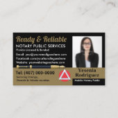 Öffentliches, benutzerdefinierbares mobiles Notar- Visitenkarte (Vorderseite)