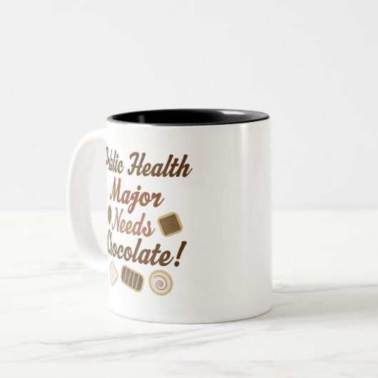 Öffentliches Gesundheitswesen-Major Schokolade Zweifarbige Tasse (Vorderseite Links)