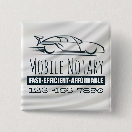 Öffentliches mobiles Schnellauto mit Telefonnummer Button (Vorderseite)