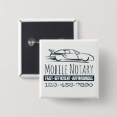 Öffentliches mobiles Schnellauto mit Telefonnummer Button (Vorne & Hinten)