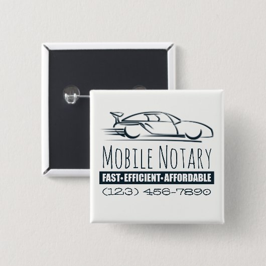 Öffentliches mobiles Schnellauto mit Telefonnummer Button (Vorne & Hinten)