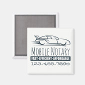 Öffentliches mobiles Schnellauto mit Telefonnummer Magnet (Vorderseite/Rückseite)