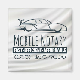 Öffentliches mobiles Schnellauto mit Telefonnummer Magnet