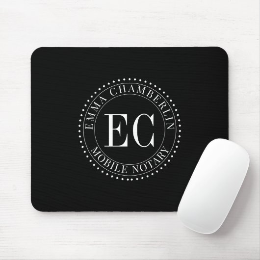 Öffentliches Mobilnotar-Logo Mousepad (Mit Mouse)