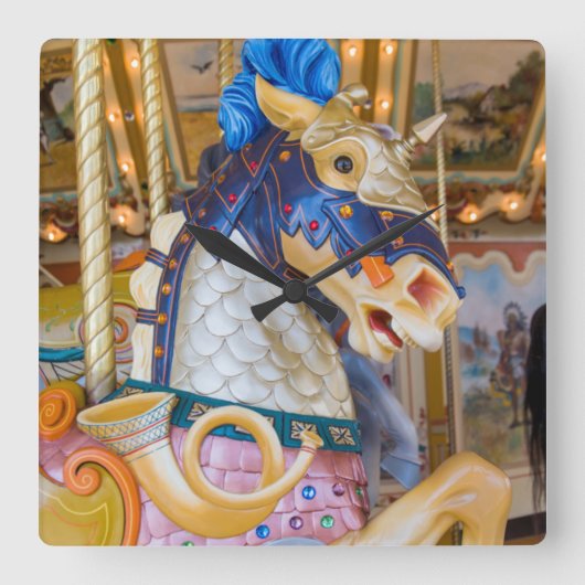 Öffentliches Museum für große Rapiden Quadratische Wanduhr (Vorderseite)