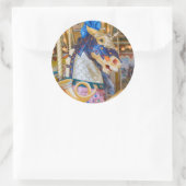 Öffentliches Museum für große Rapiden Runder Aufkleber (Tasche)