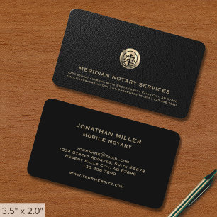 Öffentliches Signieren von Agent-Gold-Siegel-Logos Visitenkarte