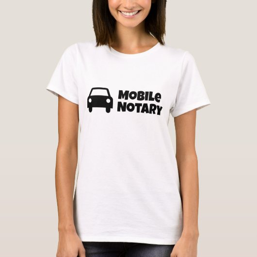 Öffentliches Symbol für mobiles Notar T-Shirt (Vorderseite)