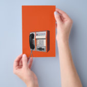 Öffentliches Telefon Flyer (Handgriff)