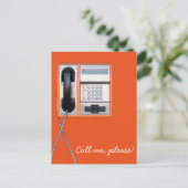 Öffentliches Telefon Postkarte (Stehend Vorderseite)