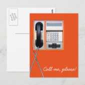 Öffentliches Telefon Postkarte (Vorne/Hinten)