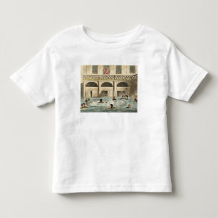 Öffentlichkeit, die am Bad baden, oder Dämpfen Kleinkind T-shirt