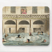 Öffentlichkeit, die am Bad baden, oder Dämpfen Mousepad (Vorne)