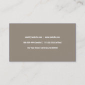 ÖFFENTLICHKEITSARBEIT BLAU ELEGANTER VISITENKARTE (Rückseite)