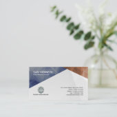 Öffentlichkeitsarbeit-bunte geometrische visitenkarte (Stehend Vorderseite)