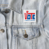 Öffentlichkeitsarbeit für politische Wahlen Button (Beispiel)