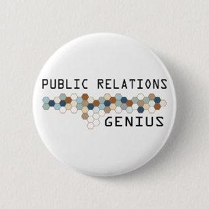 Öffentlichkeitsarbeit-Genie Button
