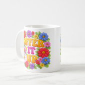 OFFER IT UP 1960's Floral Vibe Kaffeetasse (Vorderseite Links)