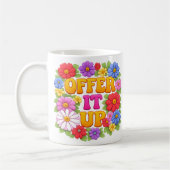 OFFER IT UP 1960's Floral Vibe Kaffeetasse (Links)