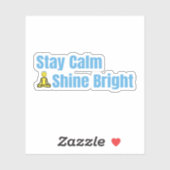 Offertklecker mit Meditation Emoji Aufkleber (Blatt)