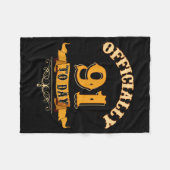 Offically 91 Years Old Today 91st Birthday Gift Fleecedecke (Vorderseite (Horizontal))