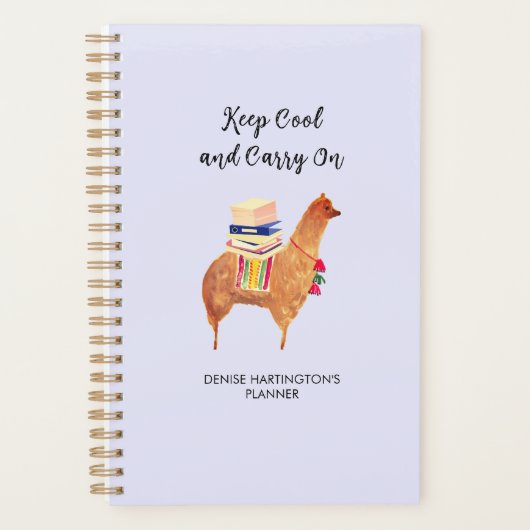 Office Alpaca Llama Funny Inspiration Personal Planer (Vorderseite)
