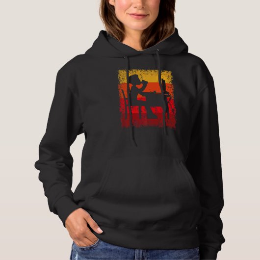 Office-Arbeitsprogrammierer Zuhause Office Vintag Hoodie (Vorderseite)