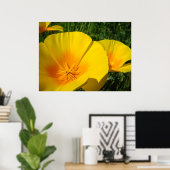 OFFICE ART POPPIES Poppy Blume 4 Art Prints Poster (Heimbüro)
