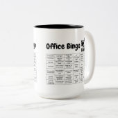 Office Bingo Zweifarbige Tasse (VorderseiteRechts)