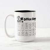 Office Bingo Zweifarbige Tasse (Links)