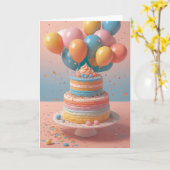 Office Birthday Party Celebration Karte (Gelbe Blume)